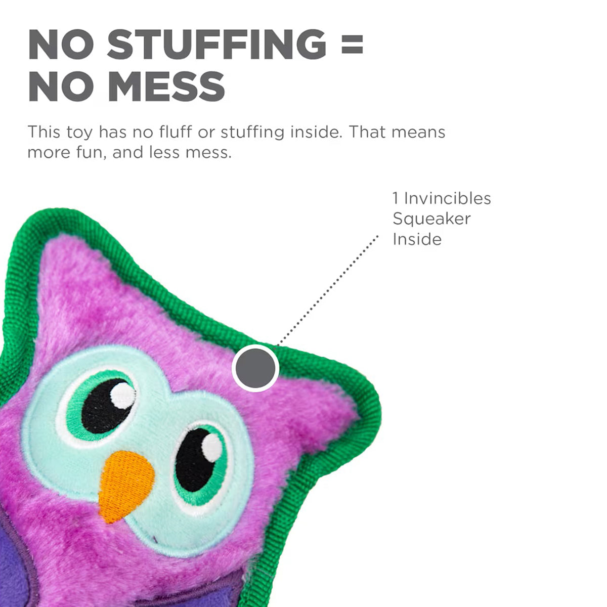 Outward Hound Invincibles Owl Purple X-Small