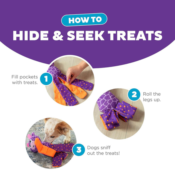 Outward Hound Silly Legz Giraffe Purple