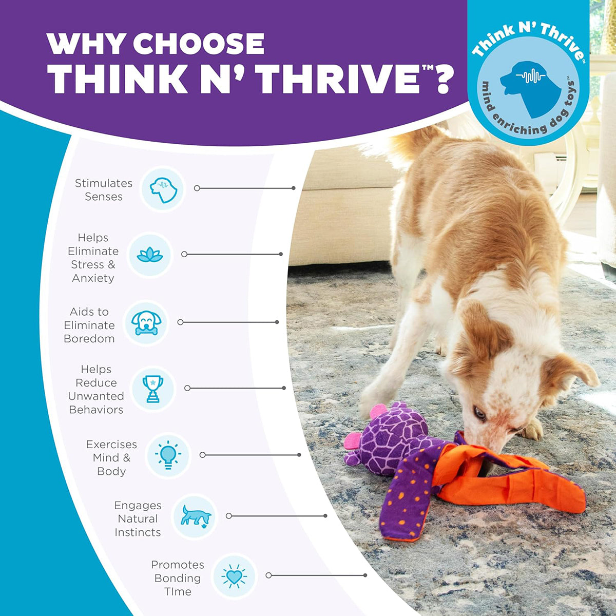 Outward Hound Silly Legz Giraffe Purple