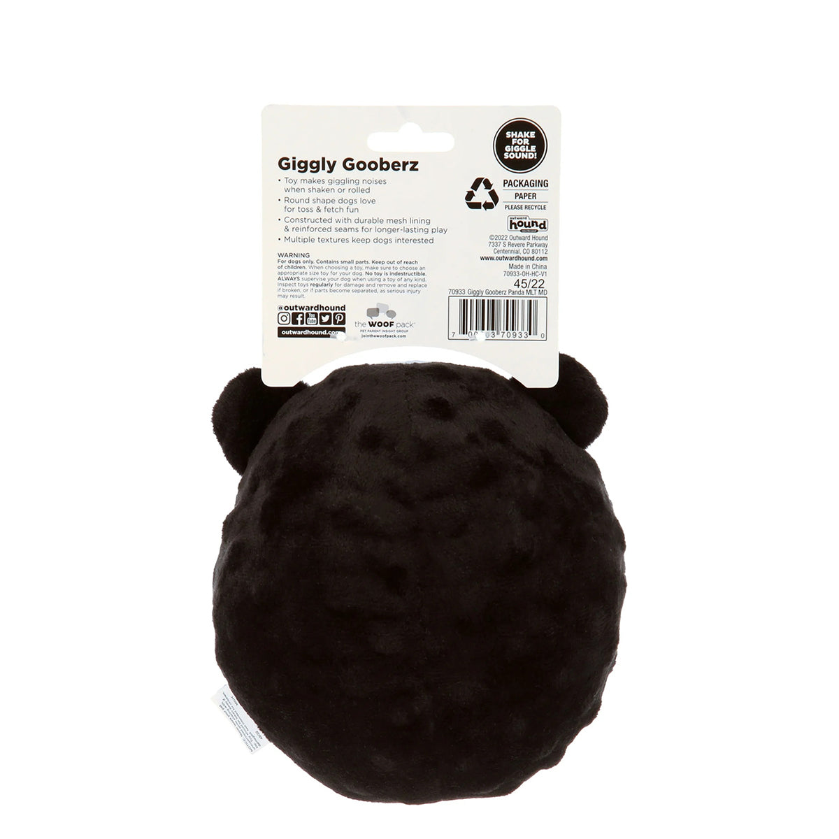 Outward Hound Giggly Gooberz Panda Medium