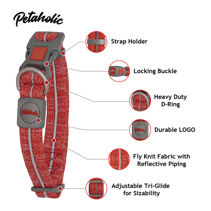 Petaholic Sports Series Pet Collar-Black