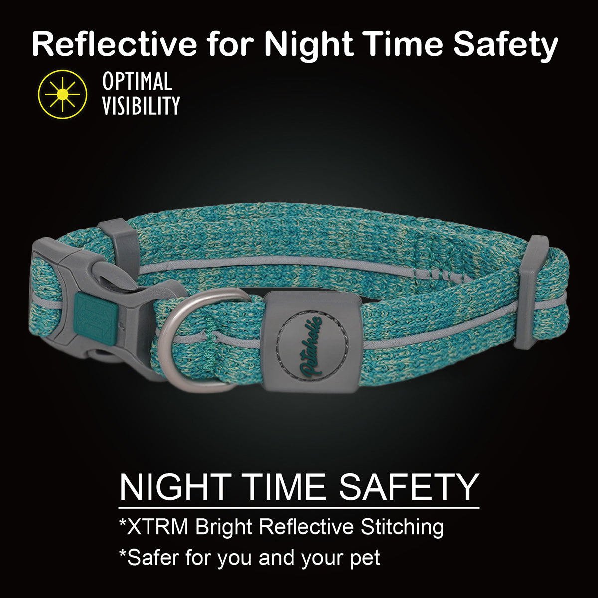 Petaholic Sports Series Pet Collar-Ocean Blue