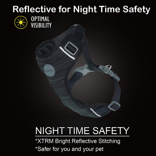 Petaholic Sports Series Pet Harness - Black