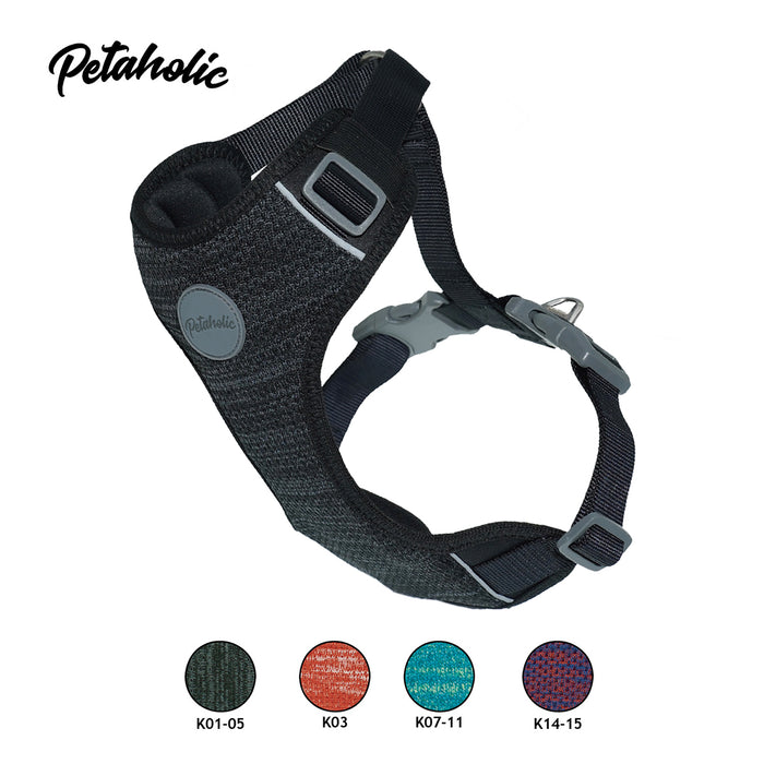 Petaholic Sports Series Pet Harness - Black