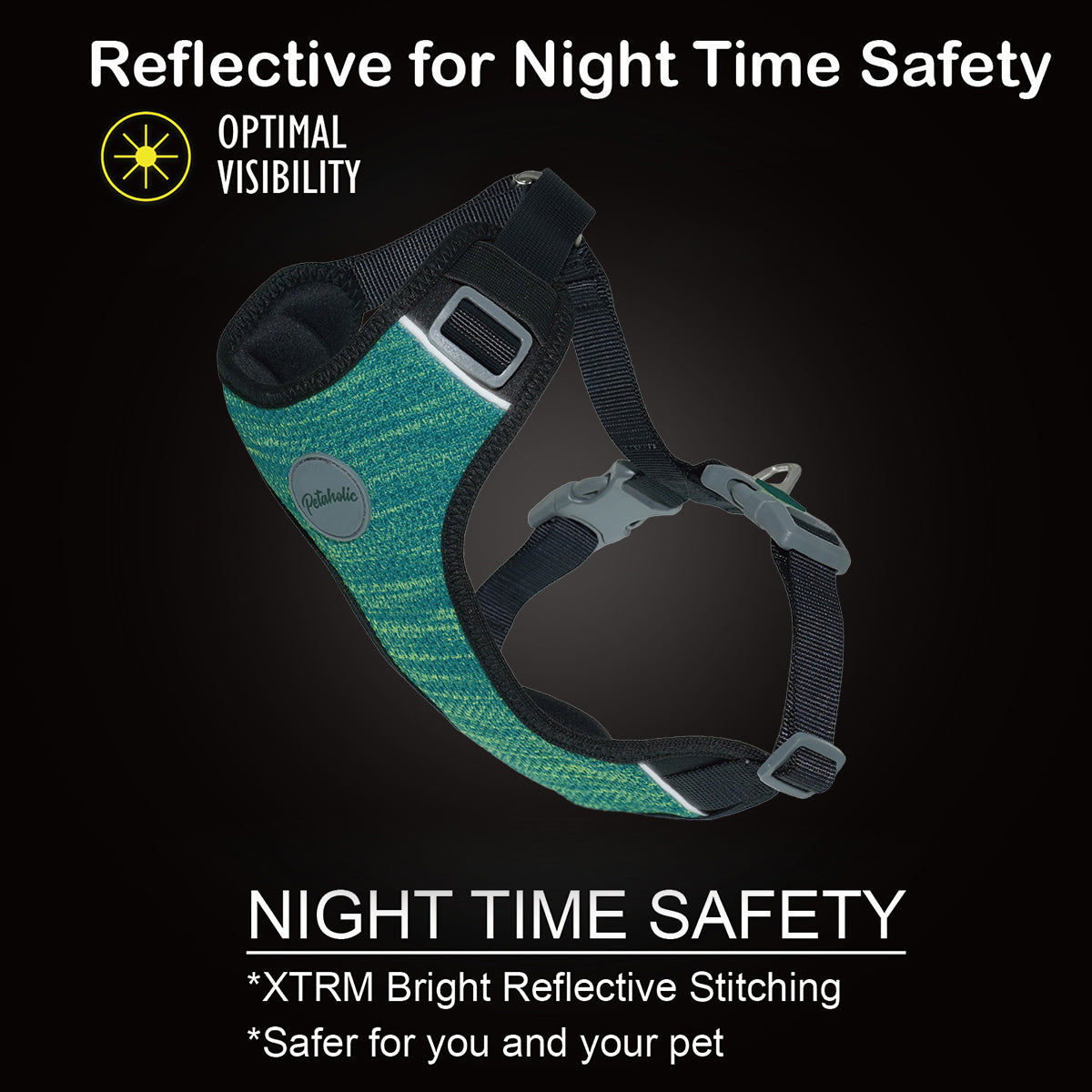 Petaholic Sports Series Pet Harness - Ocean Blue