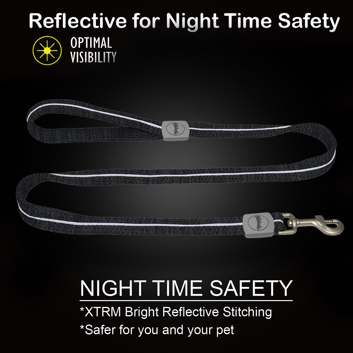 Petaholic Sports Series Pet Leash - Black