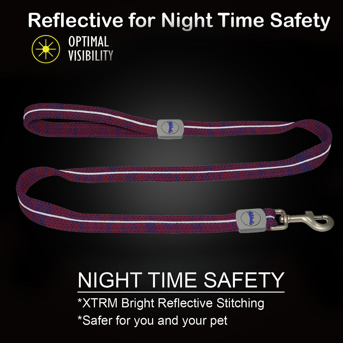 Petaholic Sports Series Pet Leash - Maroon