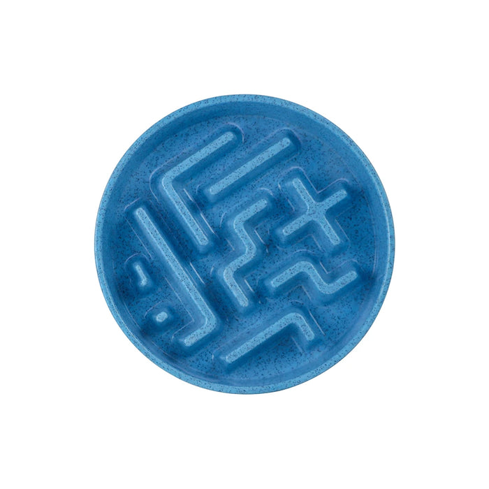 Pawpourri Geometric Slow Feed Melamine Bowl With Raised Diner For Medium To Large Sized Dogs