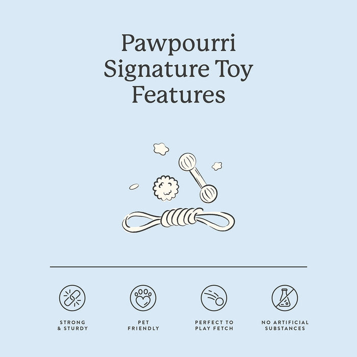 Pawpourri Suede Leather Dog Chew Dog Toy- Beige