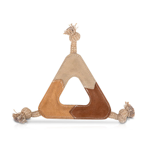 Pawpourri Suede Leather Dog Chew Dog Toy- Beige