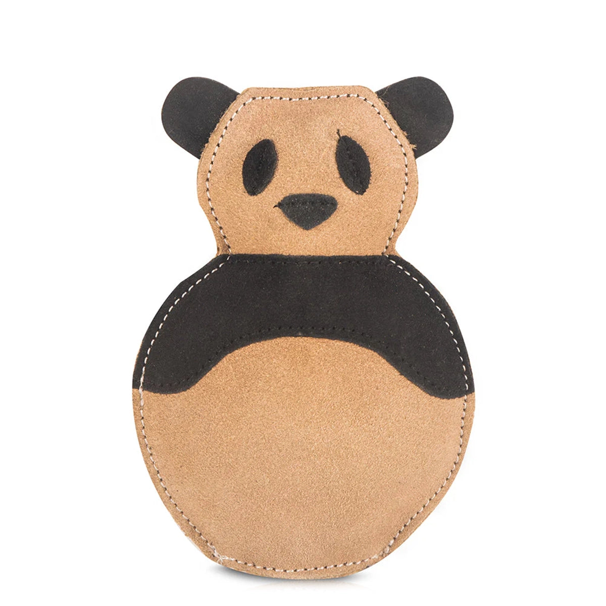 Pawpourri Panda Suede And Leather Chew Dog Toy