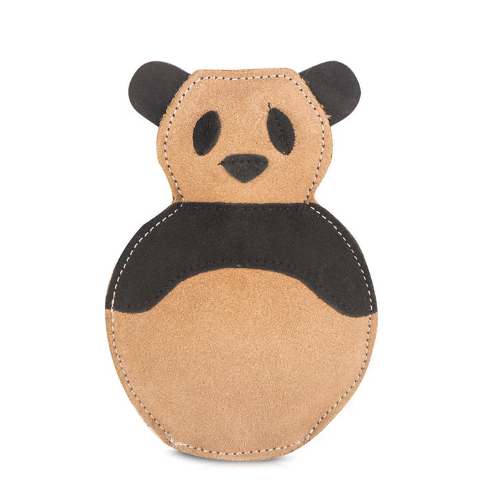 Pawpourri Panda Suede And Leather Chew Dog Toy