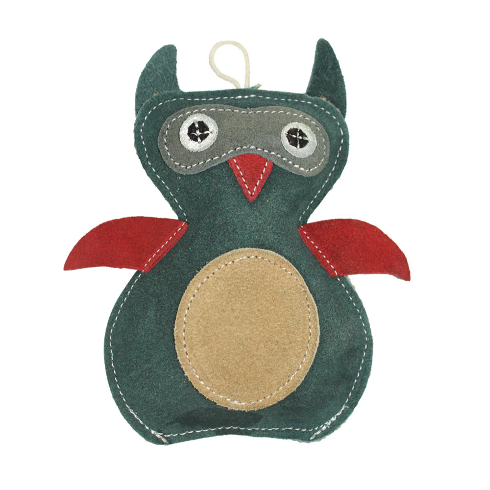 Pawpourri Suede Owl Dog Toy