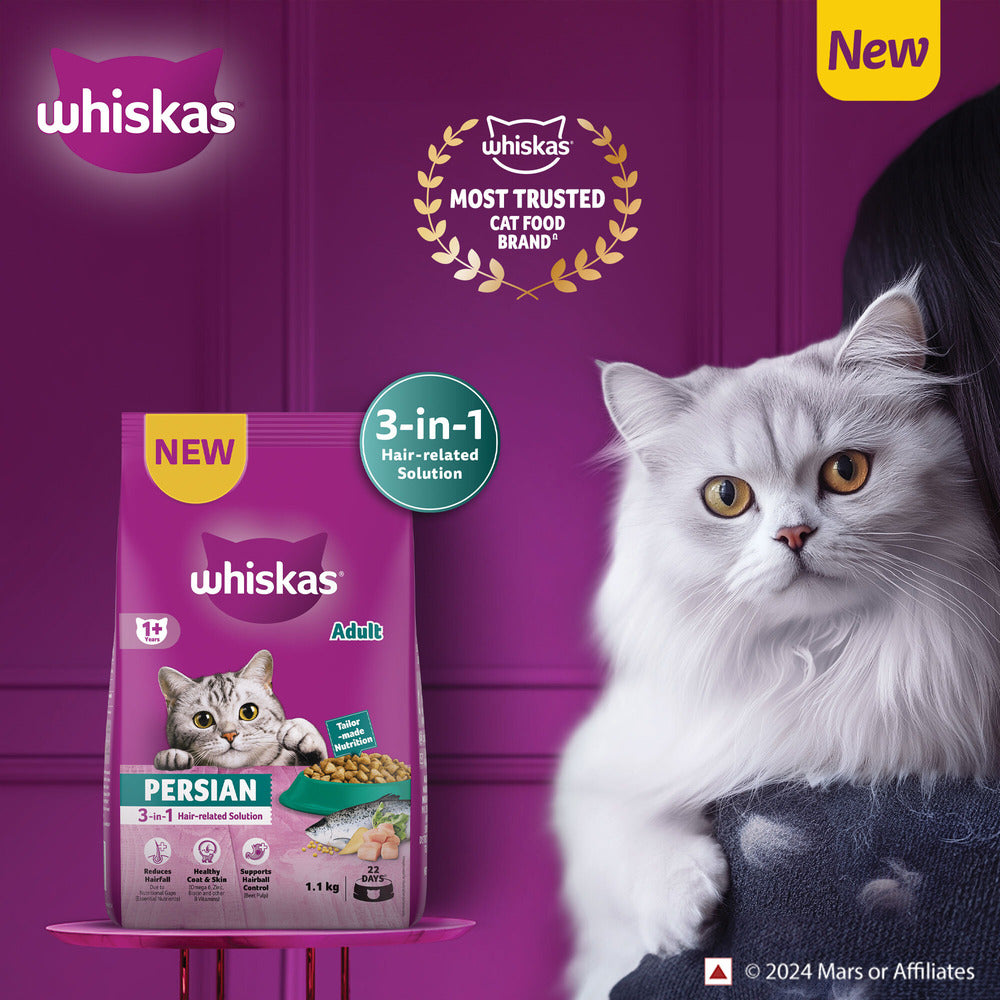 Whiskas Persian (1+ Years) Adult Dry Cat Food