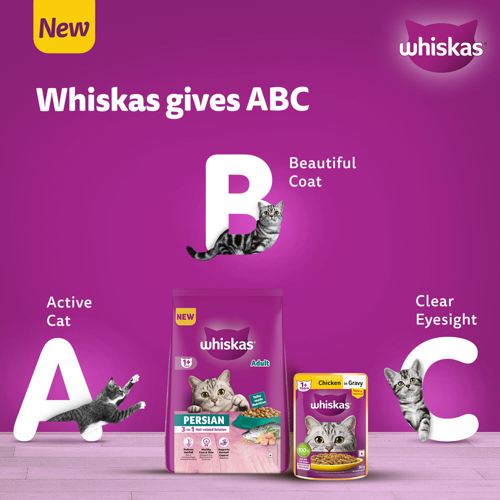 Whiskas Persian (1+ Years) Adult Dry Cat Food