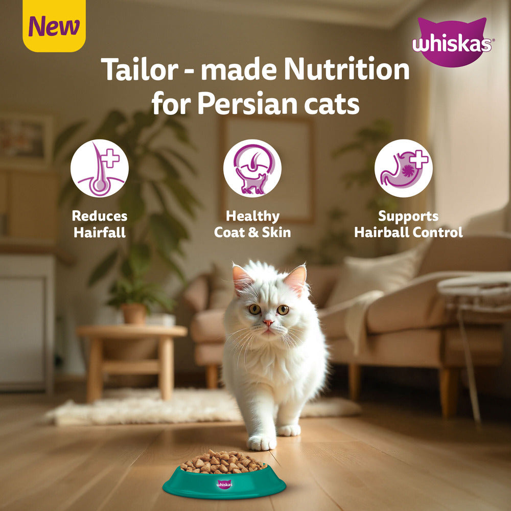Whiskas Persian (1+ Years) Adult Dry Cat Food