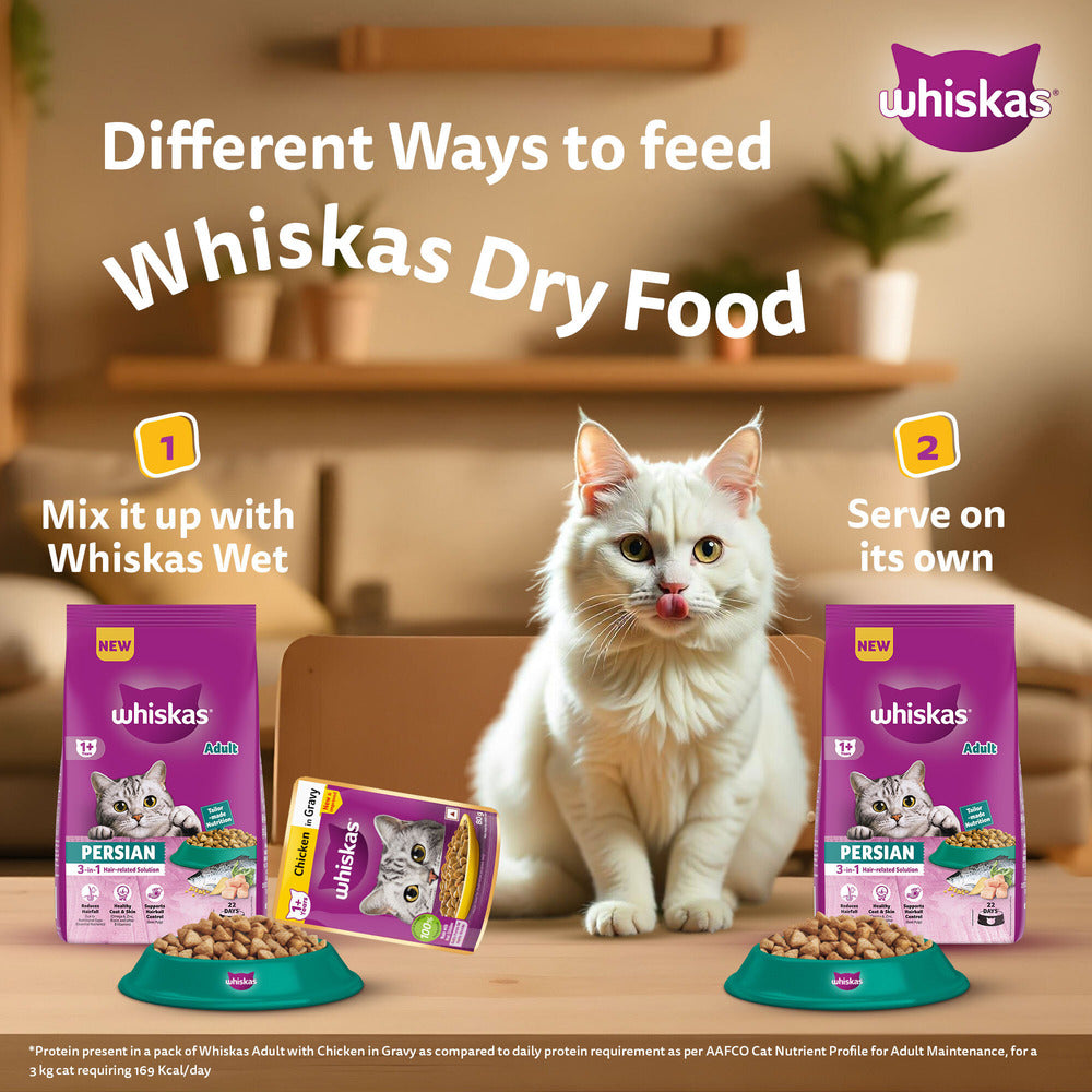 Whiskas Persian (1+ Years) Adult Dry Cat Food