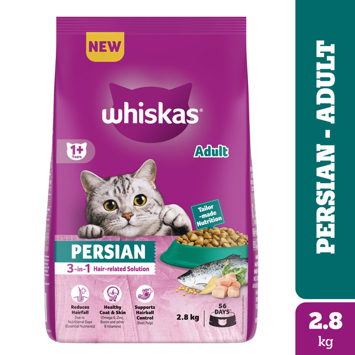Whiskas Persian (1+ Years) Adult Dry Cat Food