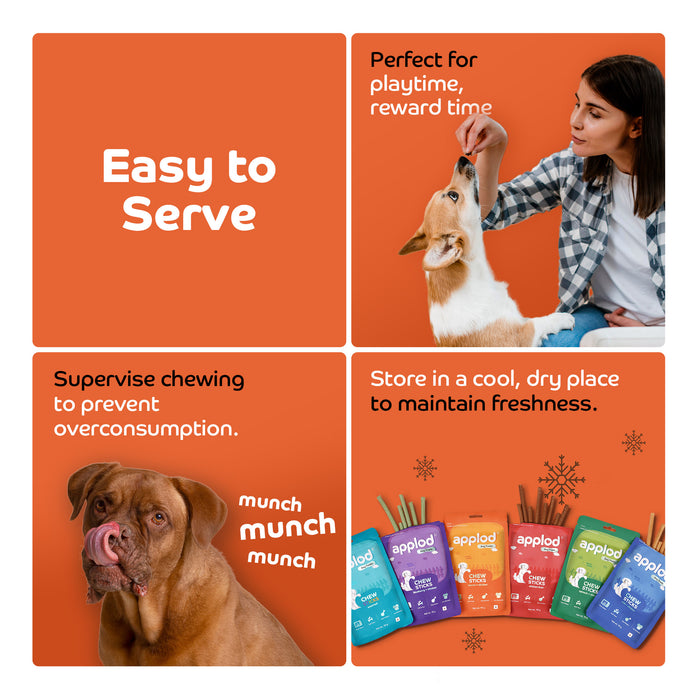 Applod Soft Carrot & Chicken Chew Sticks - 70 gm