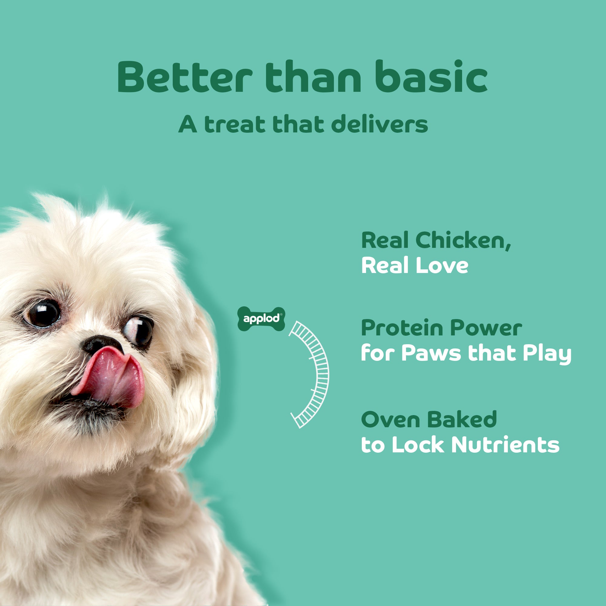 Applod Soft Spinach & Chicken Chew Sticks - 70 gm