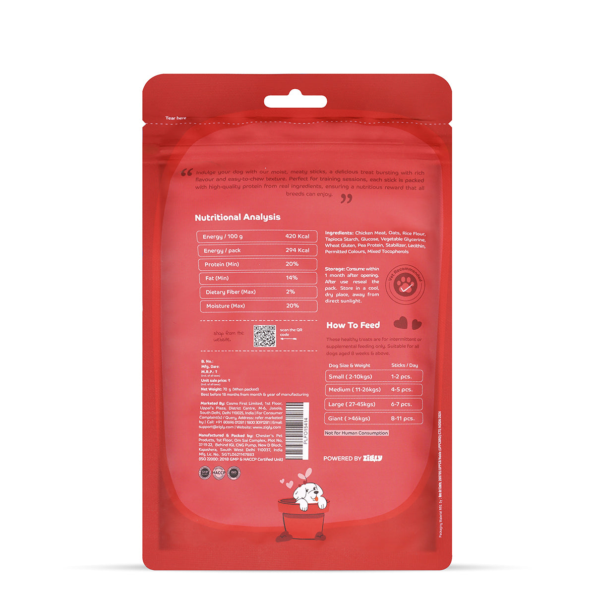 Applod Soft Chicken Liver Chew Sticks - 70 gm