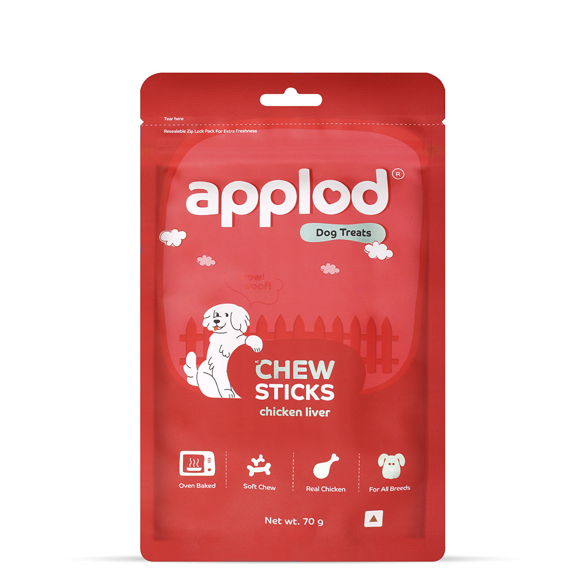 Applod Soft Chicken Liver Chew Sticks - 70 gm