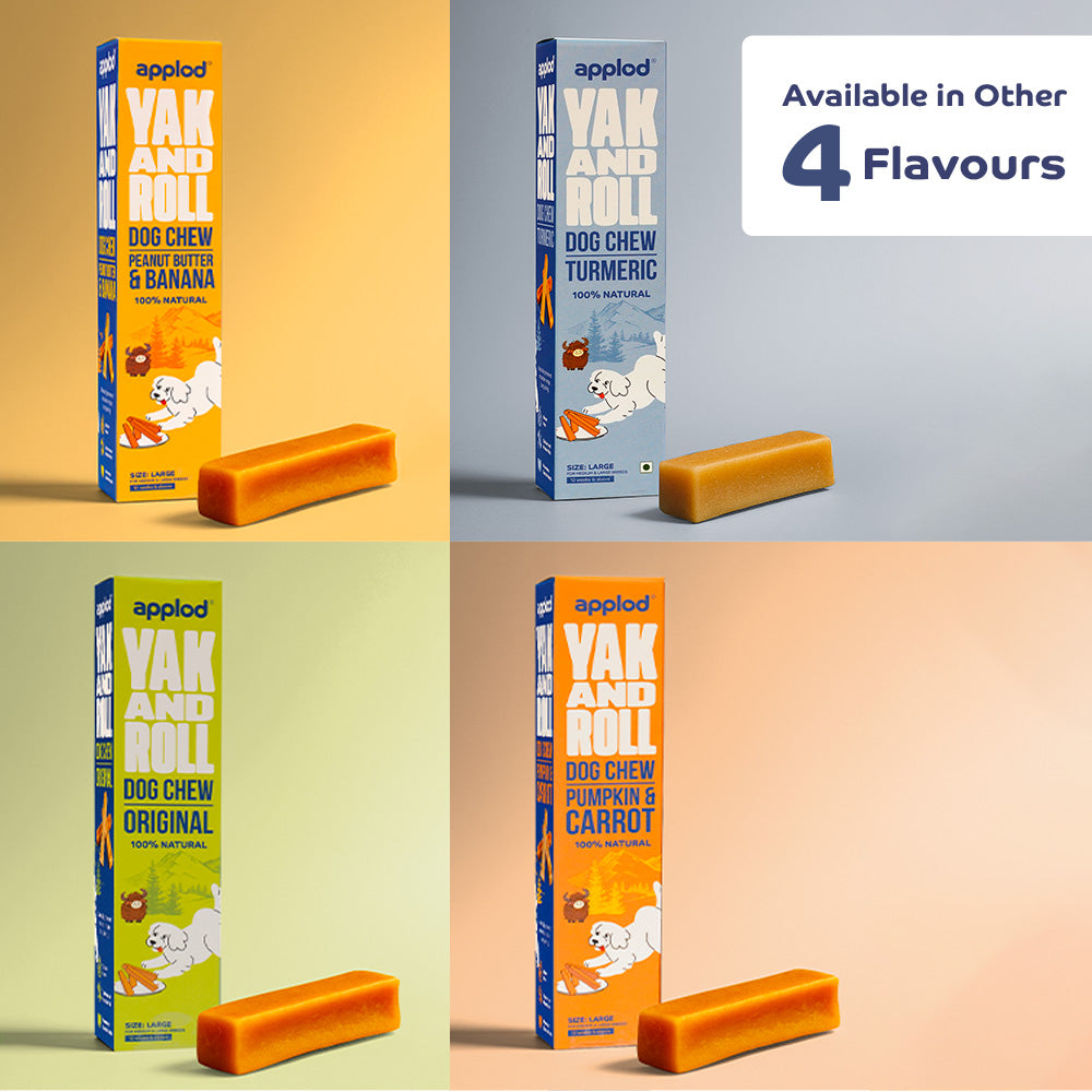 Applod Yak & Roll Natural Yak Chew Honey For Dogs