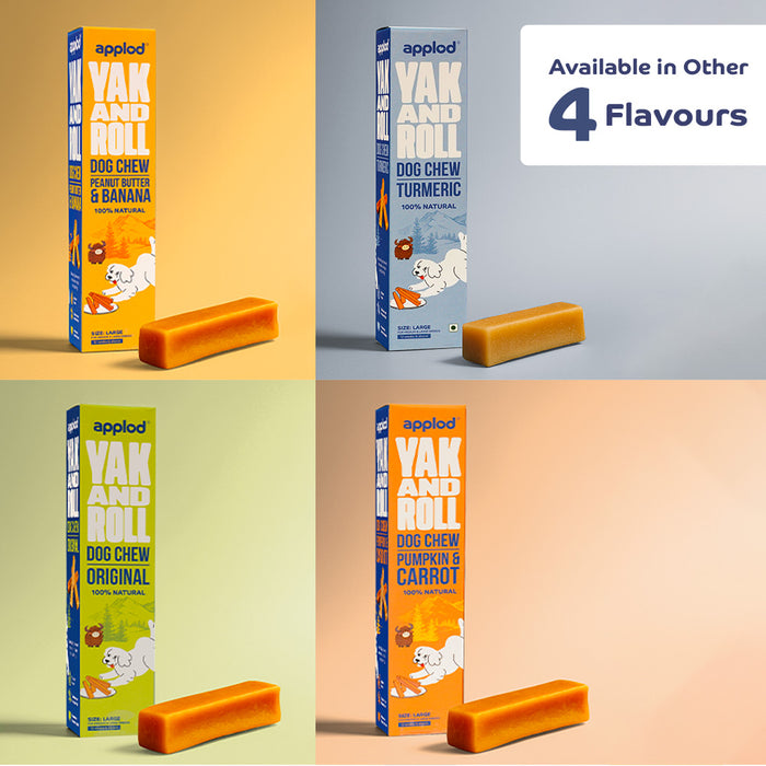 Applod Yak & Roll Natural Yak Chew Honey For Dogs