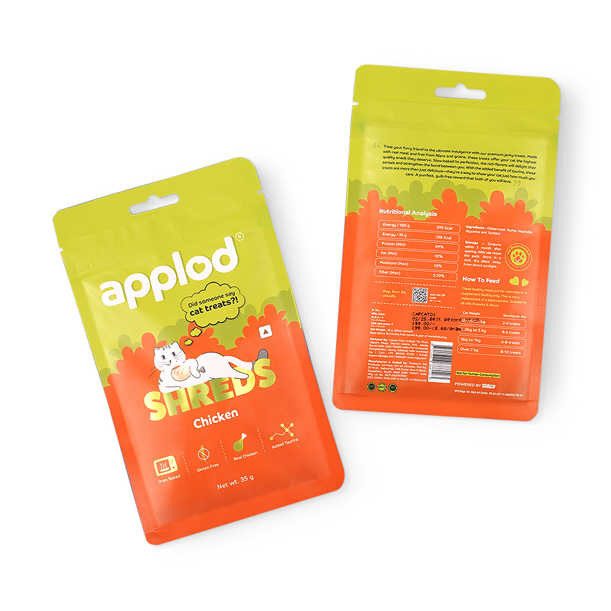 Applod Chicken Shreds Soft Cat Treat - 35 Gm