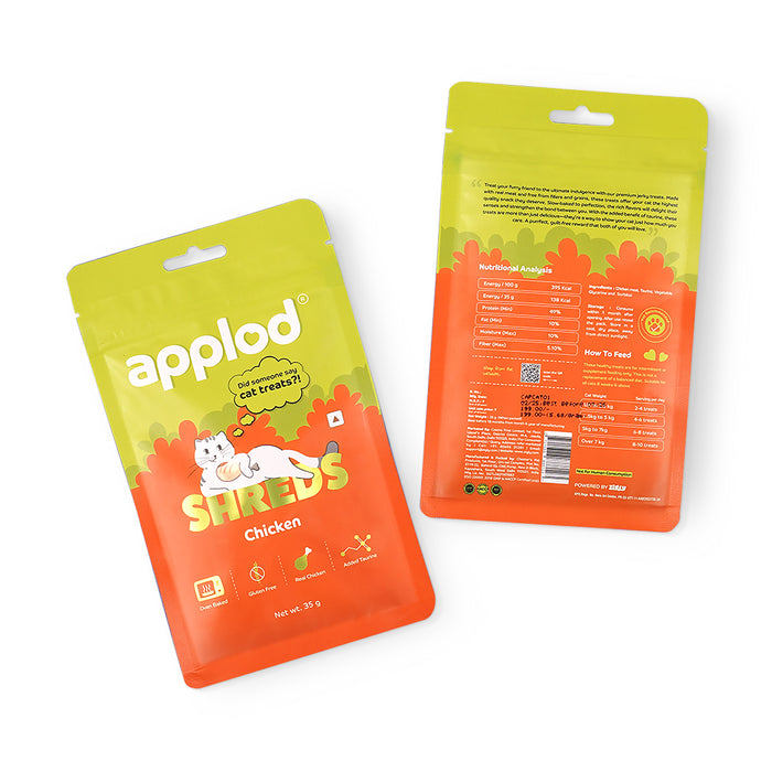 Applod Chicken Shreds Soft Cat Treat - 35 Gm