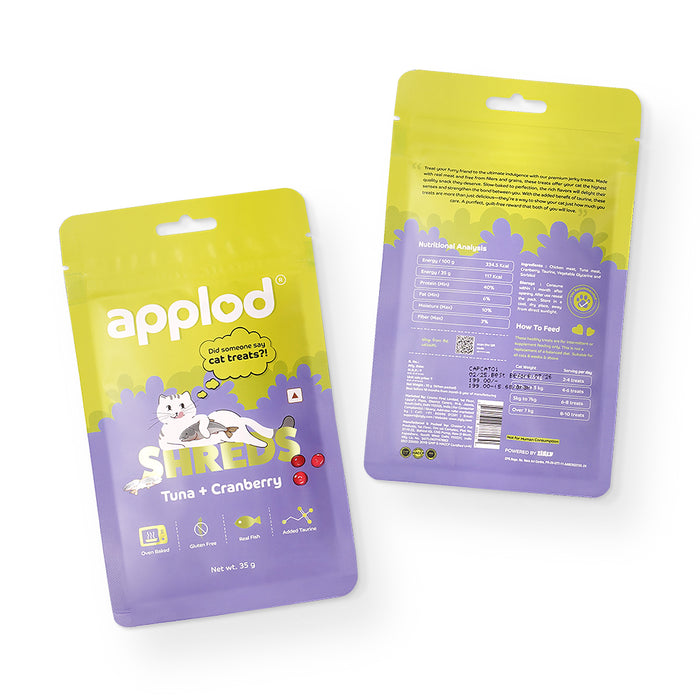 Applod Tuna with Cranberry Soft Cat Treat - 35 Gm
