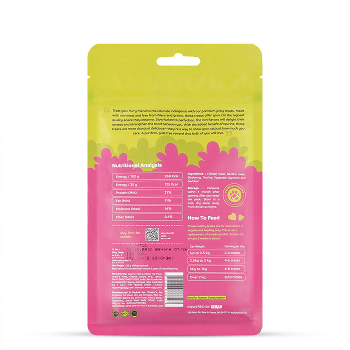 Applod Sardine with Blueberry Soft Cat Treat - 35 Gm