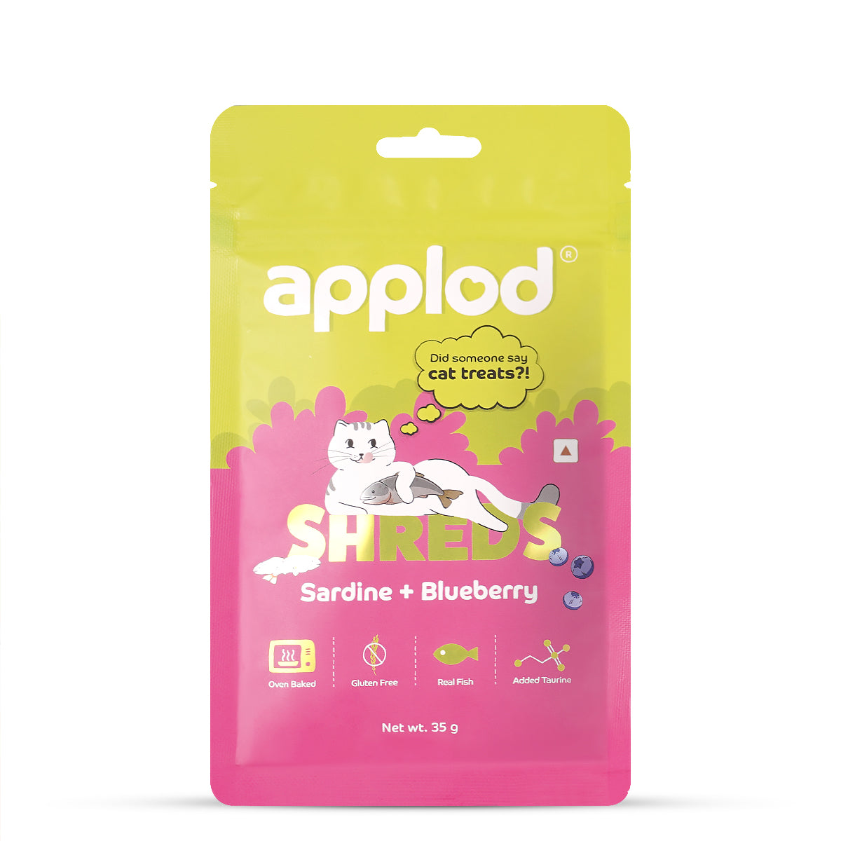 Applod Sardine with Blueberry Soft Cat Treat - 35 Gm