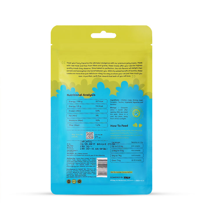 Applod Shrimp with Pumpkin Soft Cat Treat - 35 Gm