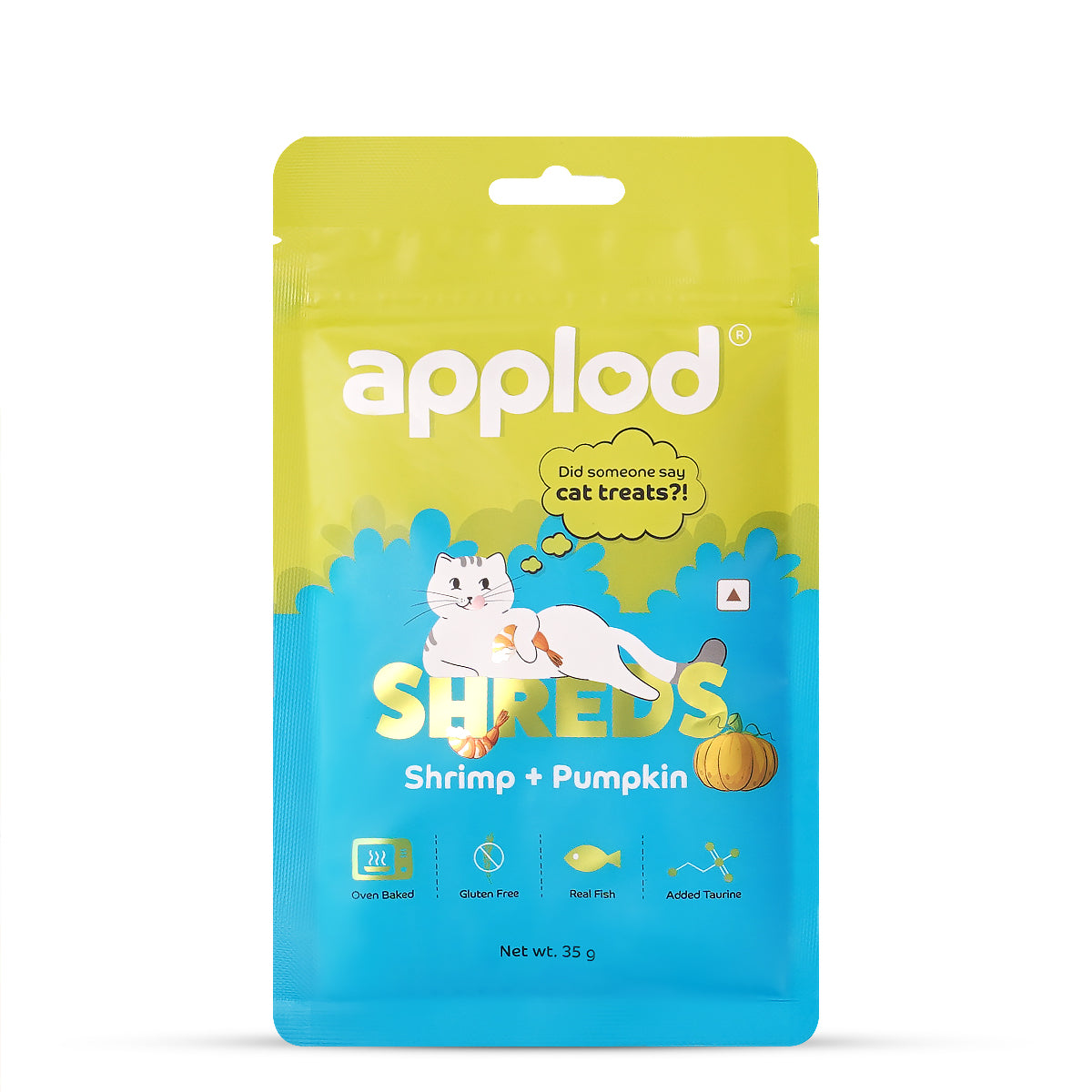 Applod Shrimp with Pumpkin Soft Cat Treat - 35 Gm