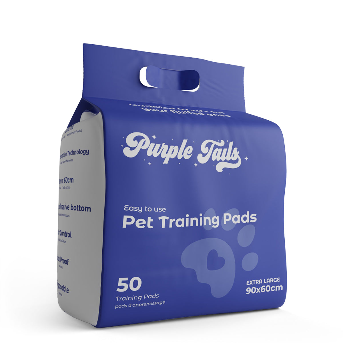 Purple Tails Pet Training Pads Size 90X60cm