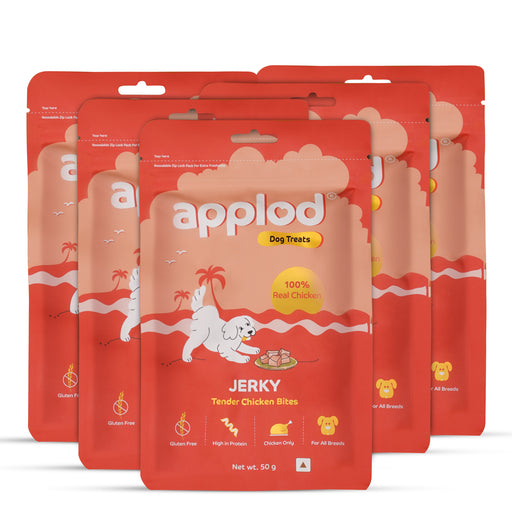 Applod Tender Chicken Jerky Bites Dog Treat 50 Gm - Pack of 5