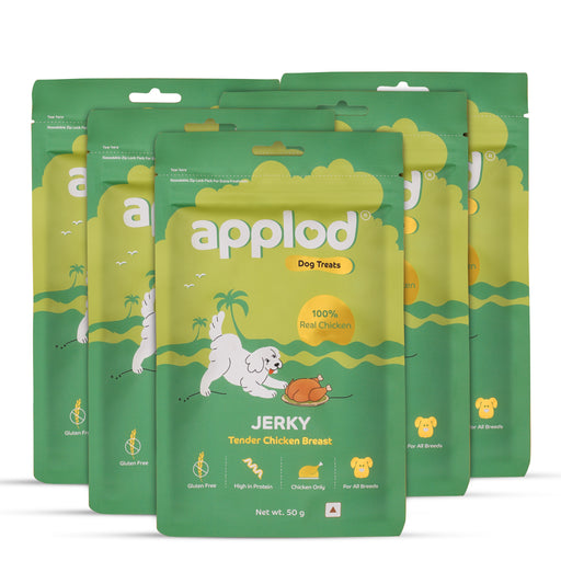 Applod Tender Chicken Breast Jerky Dog Treat 50 Gm - Pack of 5