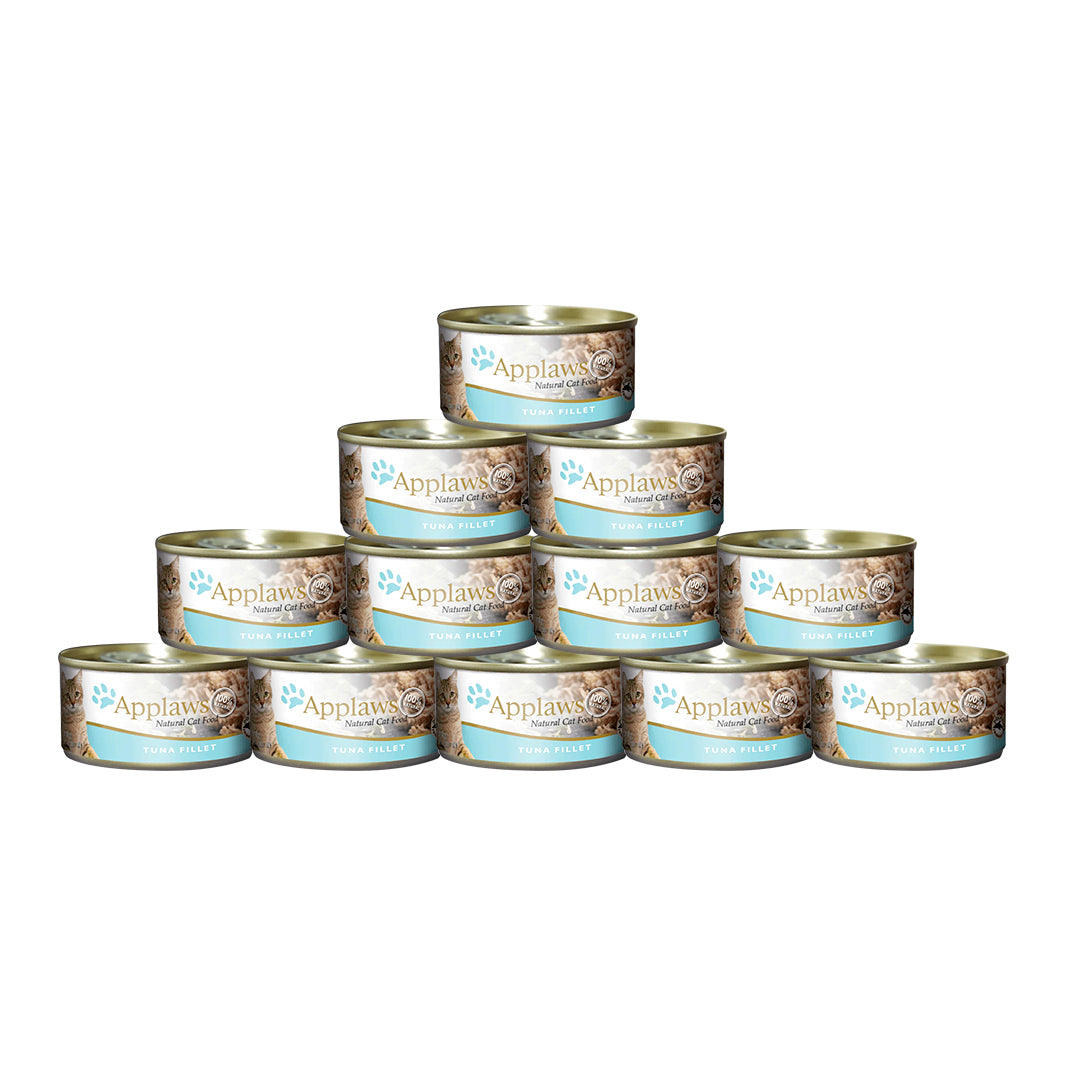 Applaws Adult Wet Cat Food - Tuna Fillet (70g x 12 Cans)