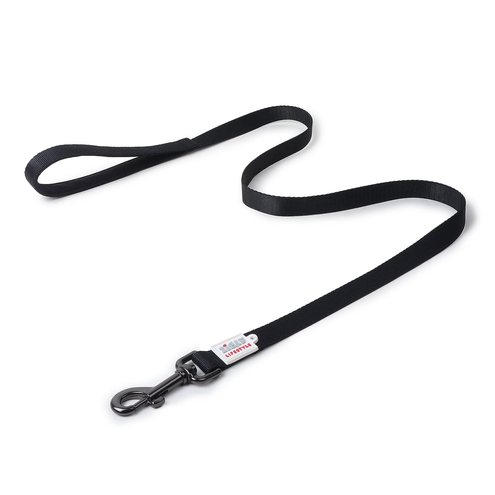ZL Classic Padded Dog Leash - Black