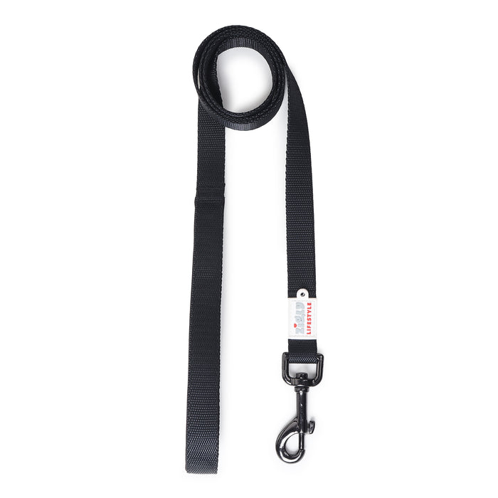 ZL Classic Padded Dog Leash - Black