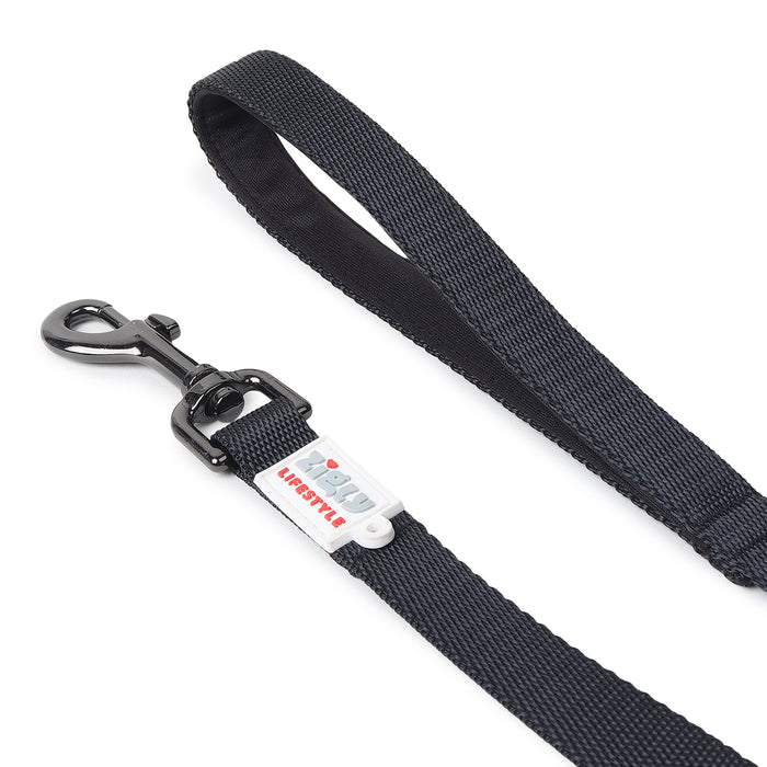 ZL Classic Padded Dog Leash - Black