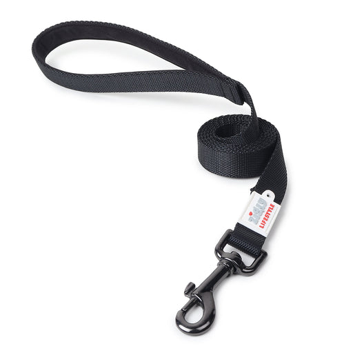 ZL Classic Padded Dog Leash - Black