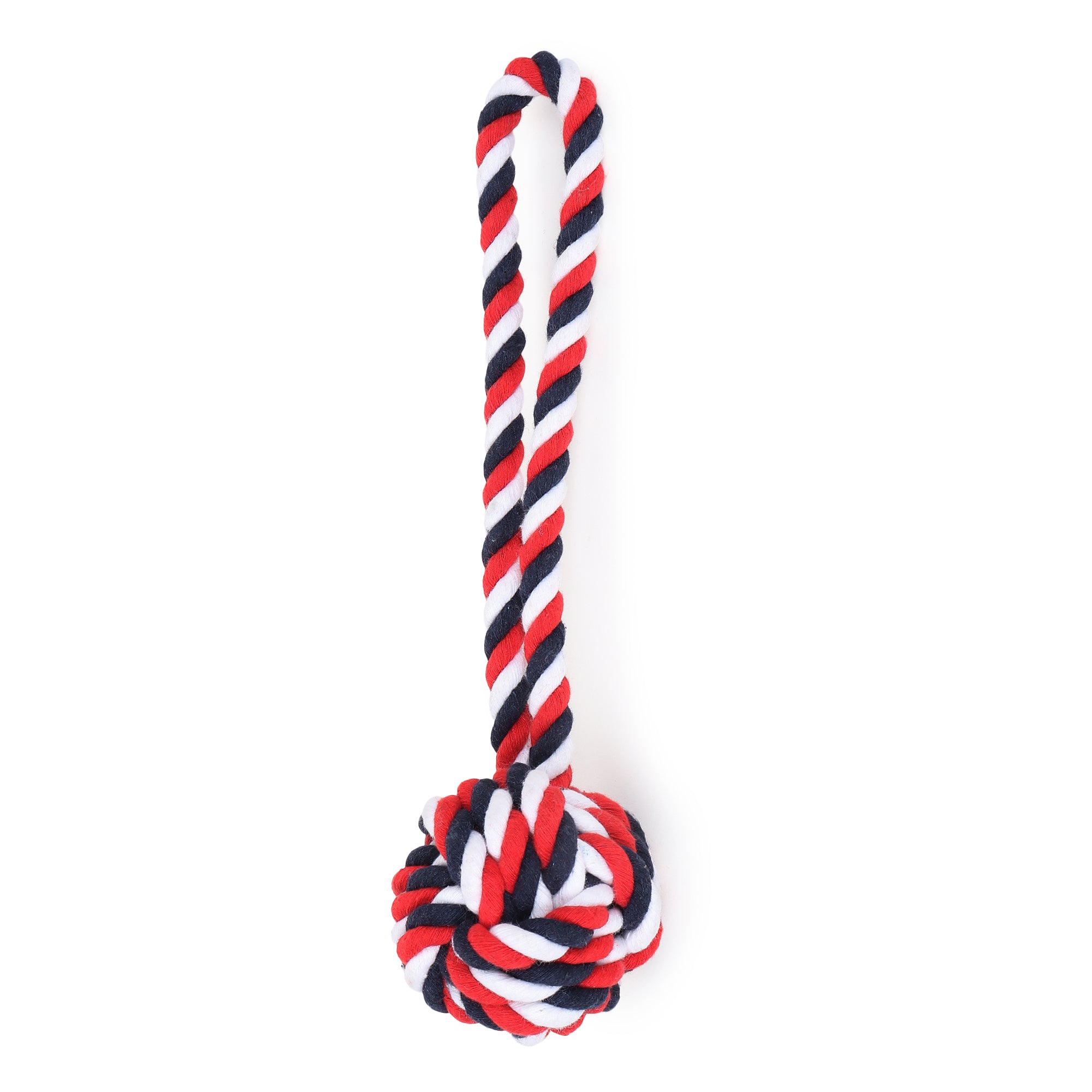 ZL Cotton Ball with Handle Rope Toy - Medium