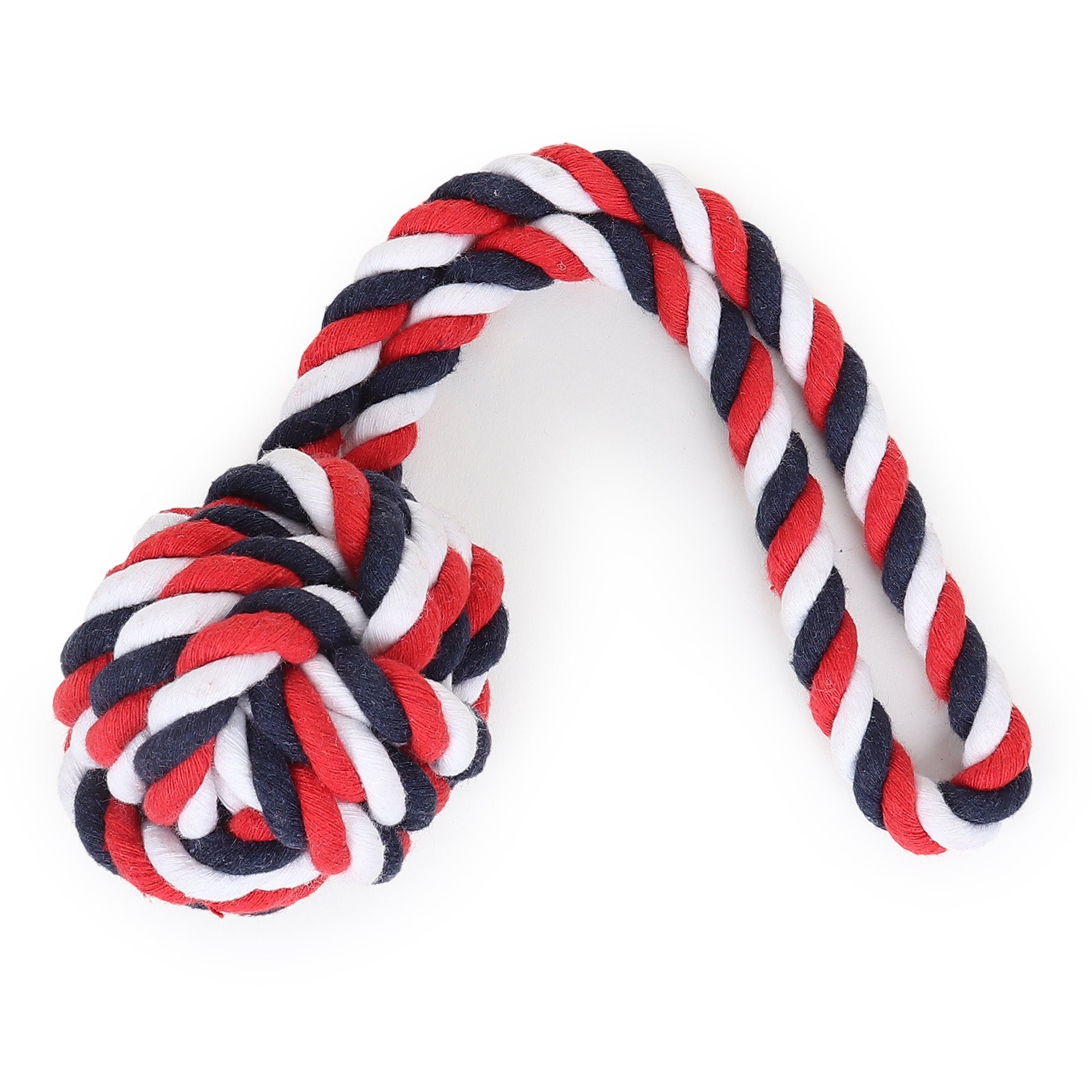 ZL Cotton Ball with Handle Rope Toy - Medium