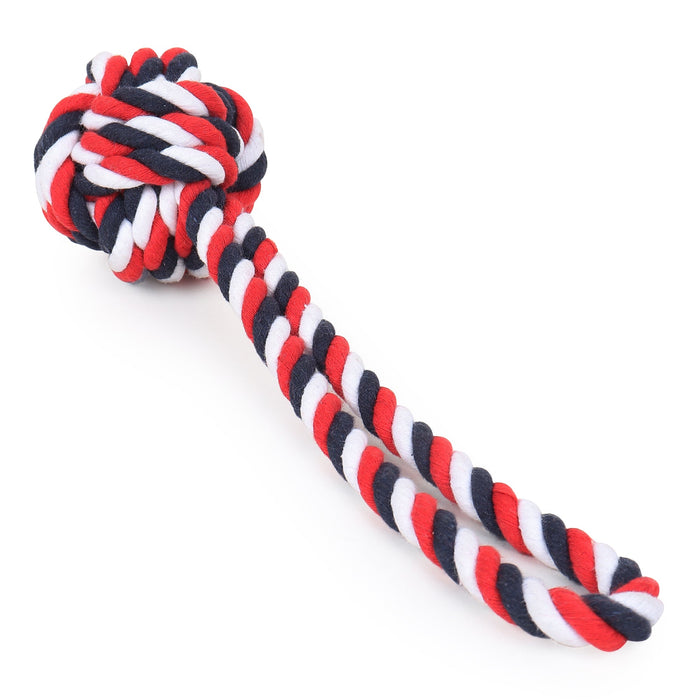 ZL Cotton Ball with Handle Rope Toy - Medium