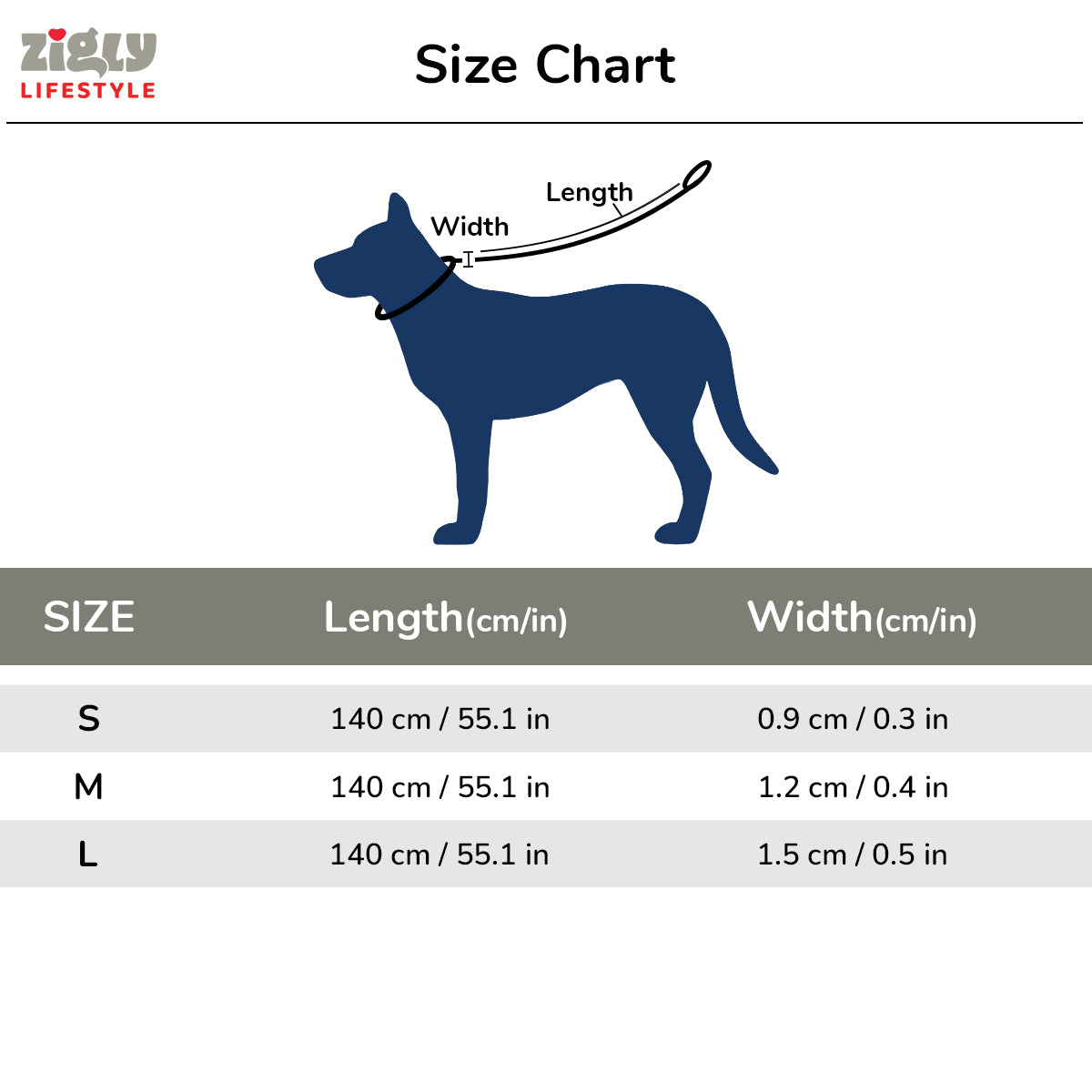 ZL Reflective Rope Dog Leash - Blue