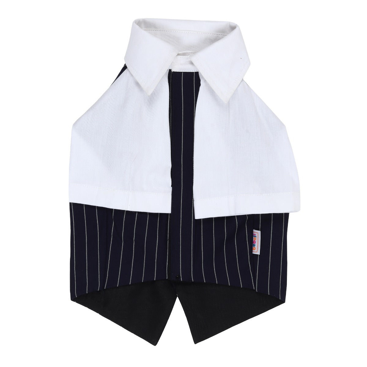 beboji Classy Gentelman Black Stripe Dog Shirt with Bow