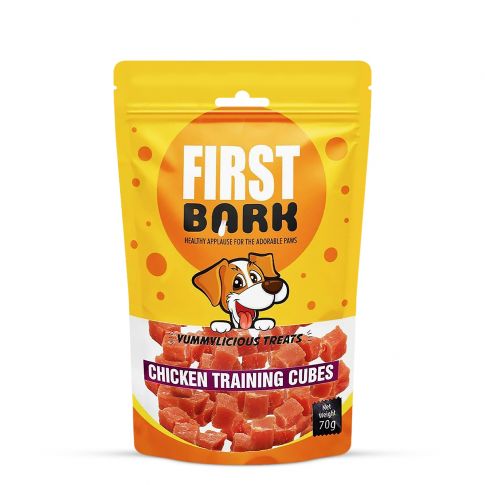 First Bark Chicken Training Cubes Dog Meaty Treat - 70 gm
