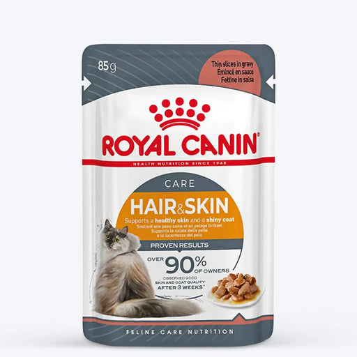 Royal Canin Hair & Skin Adult Gravy Wet Cat Food